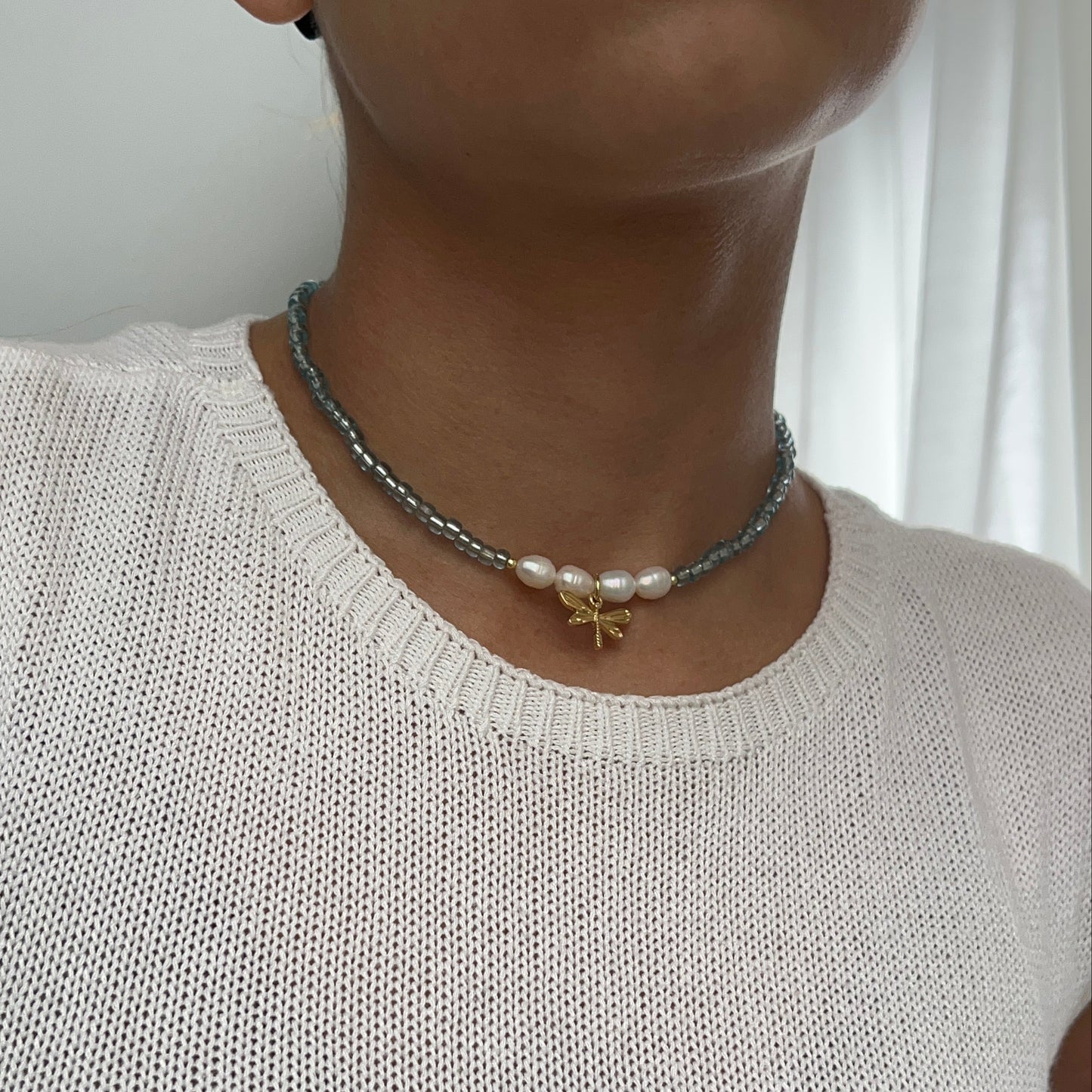 Ocean Dragonfly Necklace